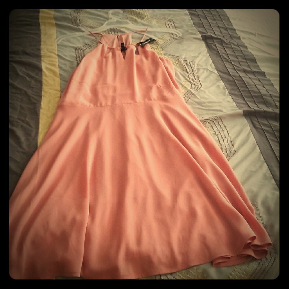 Peach ladies anywhere dress